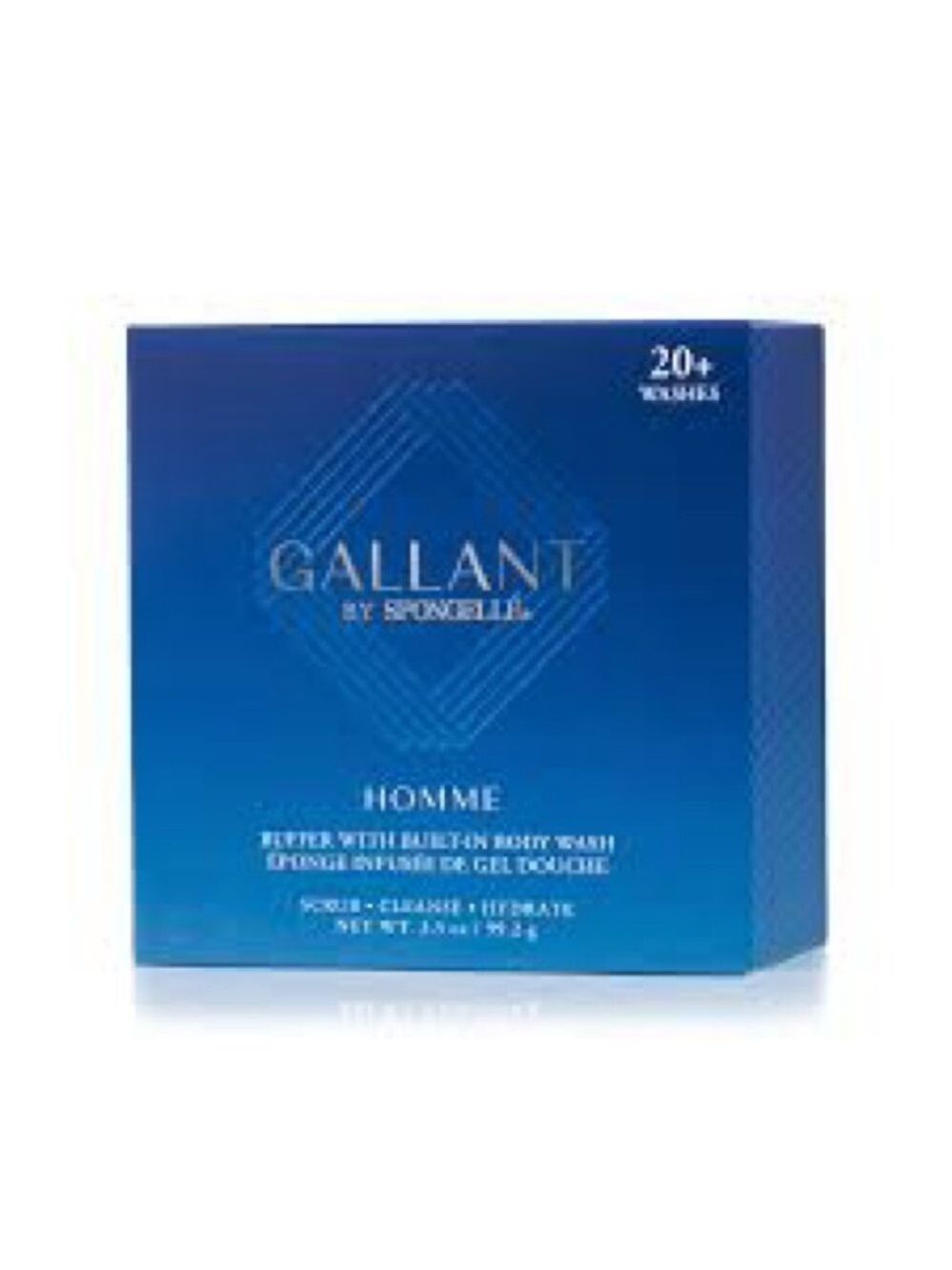 SPONGELLE MEN'S HOMME COLLECTION BODY WASH INFUSED BUFFER - GALLANT